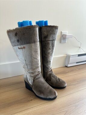 Authentic Bilodeau Genuine Sealskin Boots - Size 10